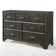 Ashiana 7-Drawer Rectangular Dresser in Gray