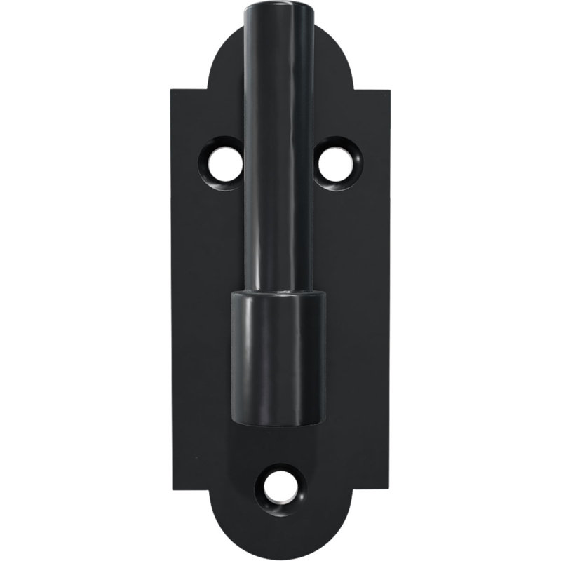 Charnière en L SteelTek avec ensemble de volets décalés de 1/2 po, pour des hauteurs de 36 à 60 po (comprend 4 charnières en L, 2 charnières plates, 6 pintels sur la plaque, 1 paire de retenues en S avec support de volet à verrou)
