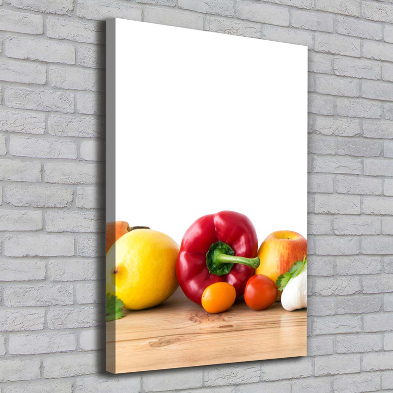 Fruits And Vegetables - Wrapped Canvas Print