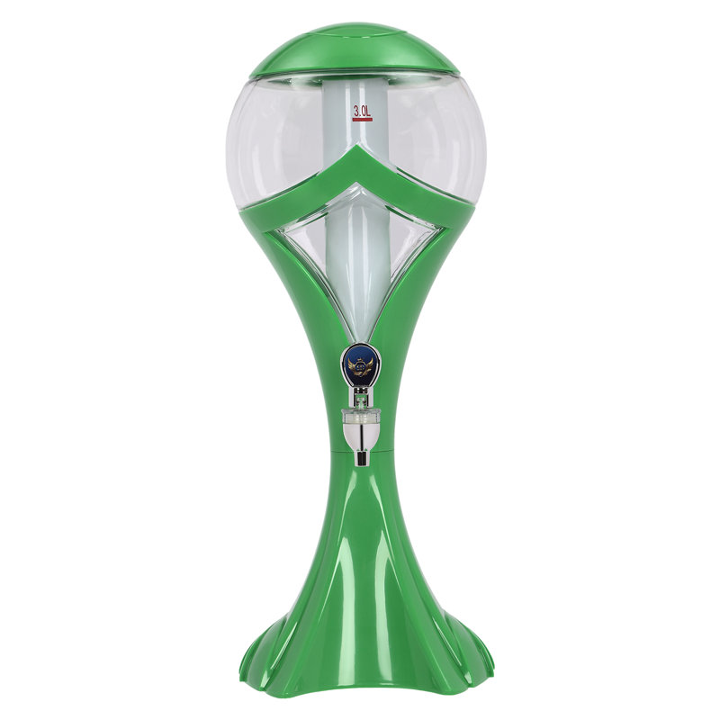 101,5 oz. Danelly Distributeur de vin avec tube de glace, Vert