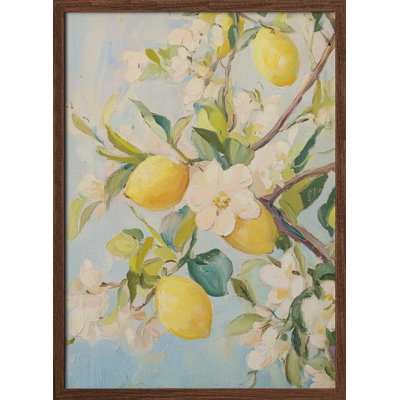 "Lemon Tree", art mural texturé encadré