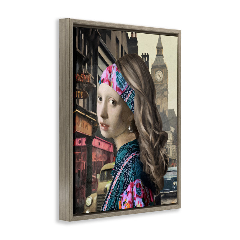 Cadre flottant Carnaby Street, par Sasha, H 31 po x l 25 po, Cadre flottant orme Montalcino