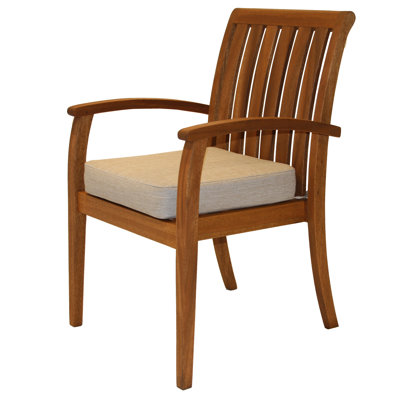 Kinsler Stackable Eucalyptus Patio Armchair