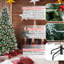Arbre de Noël 9 pi avec 3750 pointes, baies rouges et pommes de pin - Branches PE + PVC enneigées, conception à charnières pour une installation facile, support en métal robuste - Décoration d'arbre de Noël naturelle-1655715768