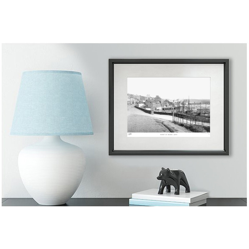 Port St Mary, 1895 by Francis Frith - Single Picture Frame Print, 60cm H x 80cm W x 2.3cm D