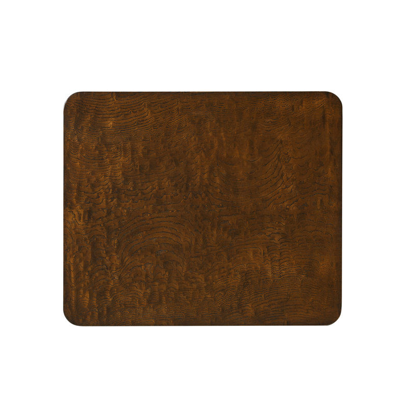 Kesden End Table, Pyramid Brown Top/Satin Brass Base