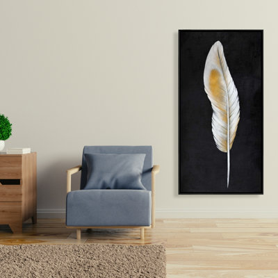 Impression de plumes sur toile