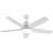52 in. Indoor White Smart Ceiling Fan with Integrated LED Light Kit, Work With Tuya APP and Smart Assistant Devices-129079228