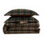 Ensemble d'édredon réversible à carreaux brun Eddie Bauer Huntley-118699107