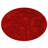 Predmore HAND TUFTED SHAG POLYESTER ECO-FRIENDLY AREA RUGS : Round | Red Color | Solid Design | Area Rugs for living room, Bedroom-71865555