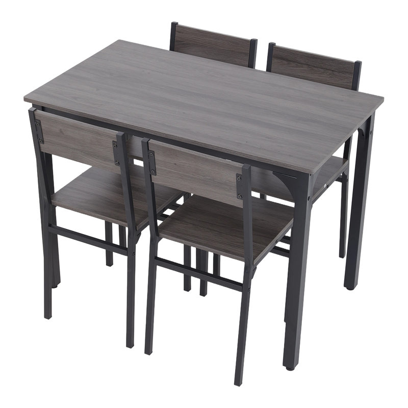 4 - Person Dining Set, Black