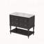 Ensemble de meuble-lavabo 36 po avec lavabo 36 po, lavabo en céramique encastré, ensemble de meuble-lavabo autoportant avec 4 tiroirs, armoire de salle de bain avec cadre en bois massif-111831885