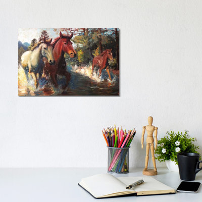 Trifecta 1 Piece Wall Art on Canvas