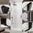 36-37.9 in. W x 72 in. H Pivot Swing Frameless Shower Door with Clear SGCC Tempered Glass-117010746
