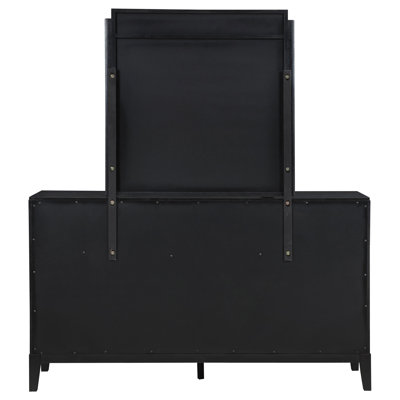 Commode 8 tiroirs avec miroir Ennis