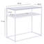 80cm Glass Top Console Table-121935549