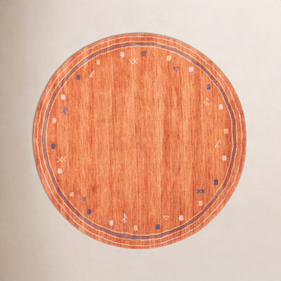 Danette Wool Rust Area Rug