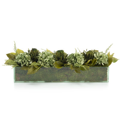 Faux Plant in Glass Jar