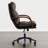 Mid-Century Diamond-Stitched 360° Swivel Office Chair-1510848594