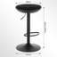 Parshall Swivel Upholstered Adjustable Height Counter Stool with Metal Frame-961794766-961794765