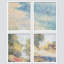 «Watercolor Forest Tree Landscape Collage», ensemble de 4 impressions murales géométriques abstraites encadrées sur papier, impression de 4 pièces-93012294-93012295