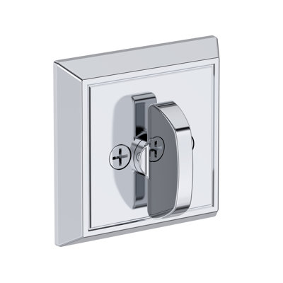 Chamfered Square Deadbolt Double Cylinder Deadbolt in Polished Chrome