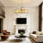 10-Light Dimmable Modern Drum Crystal Chandelier