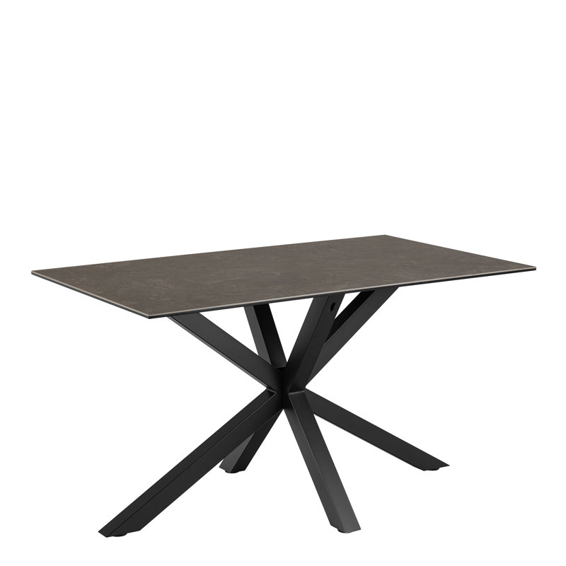 Heaven Metal Base Dining Table, Black