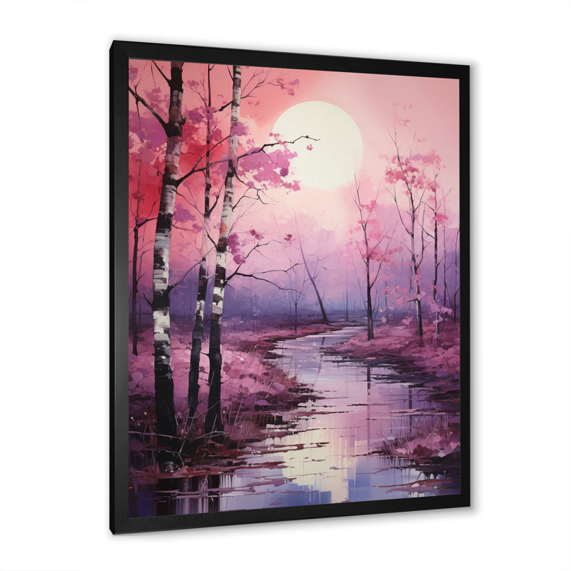 Wikje " Pink Symphony I ", Black Picture Framed, 20" H x 12" W x 1" D