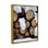 Toile flottante encadrée Millwood Pines Winter Snowy Logs par Incado
