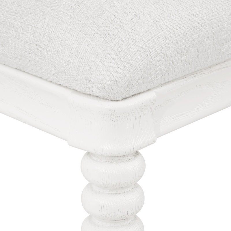 Lawrence Upholstered Dining Chair, Glazed Whisper White