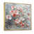 Toile avec cadre flottant or