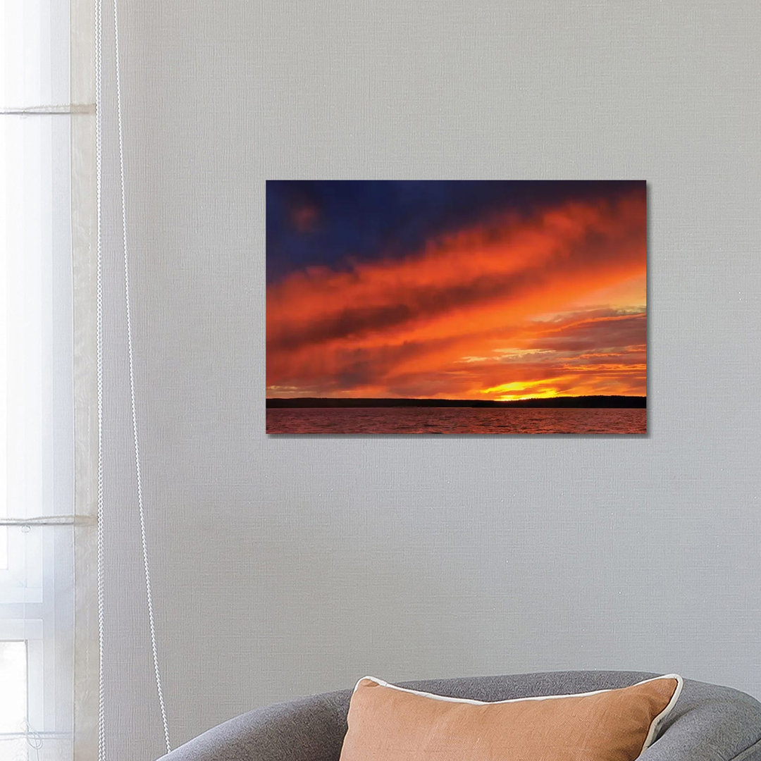 Canada, Saskatchewan, Prince Albert National Park. Storm On Waskesiu Lake At Sunset. by Jaynes Gallery - Wrapped Canvas Gallery-Wrapped Canvas Giclée