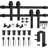 LAZ Sliding Double Bypass Double Door Barn Door Hardware Kit-49602855
