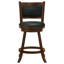 Chestnut And Black Wooden Swivel Stool (Set Of 2)