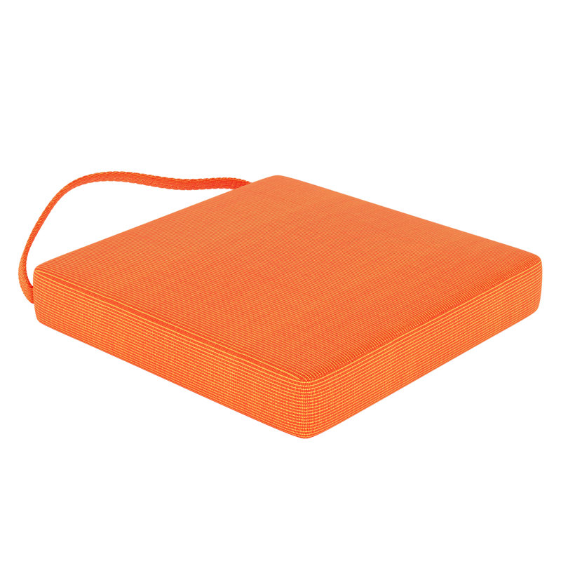 Sunbrella® Indoor/Outdoor Dining Chair Cushion, Sunbrella Upholstery Tangerine Sunbrella® Canvas