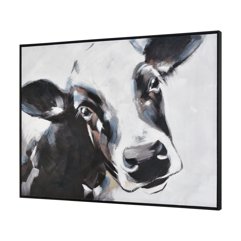 «Lucy the Cow», art mural encadré