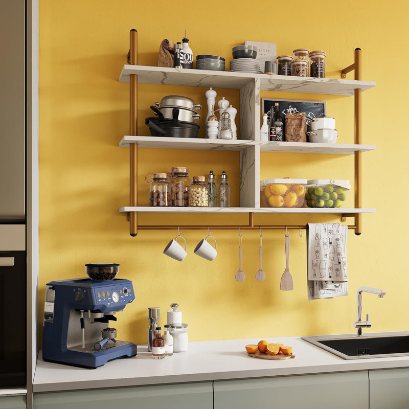 Bascum 3 Piece Bracket Shelf