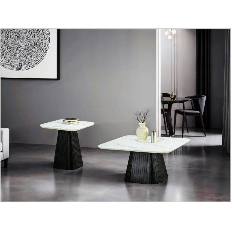 Contemporary Style Square Coffee Table