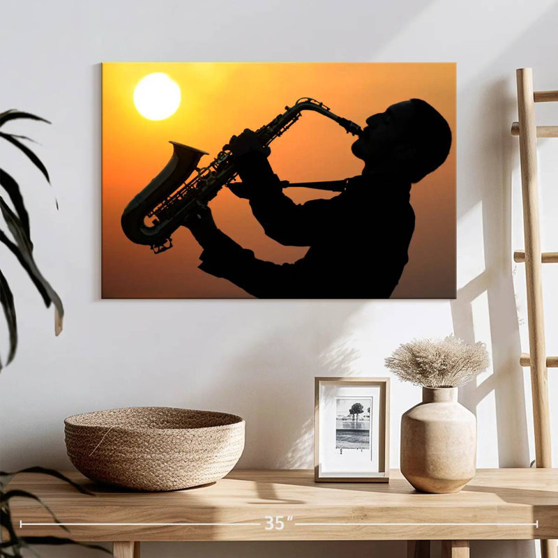 Abarca Talented Saxophonist, 8" H x 12" W