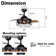 36'' Robichaux 3 - Blade Retractable Blades Ceiling Fan with Remote Control and Light Kit Included