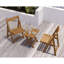 Bistro d'extérieur avec 2 chaises et une table rectangulaire de style extérieur