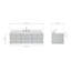 Ensemble de meuble-lavabo mural simple de 61 po Macmullin-1233629314-1233629325