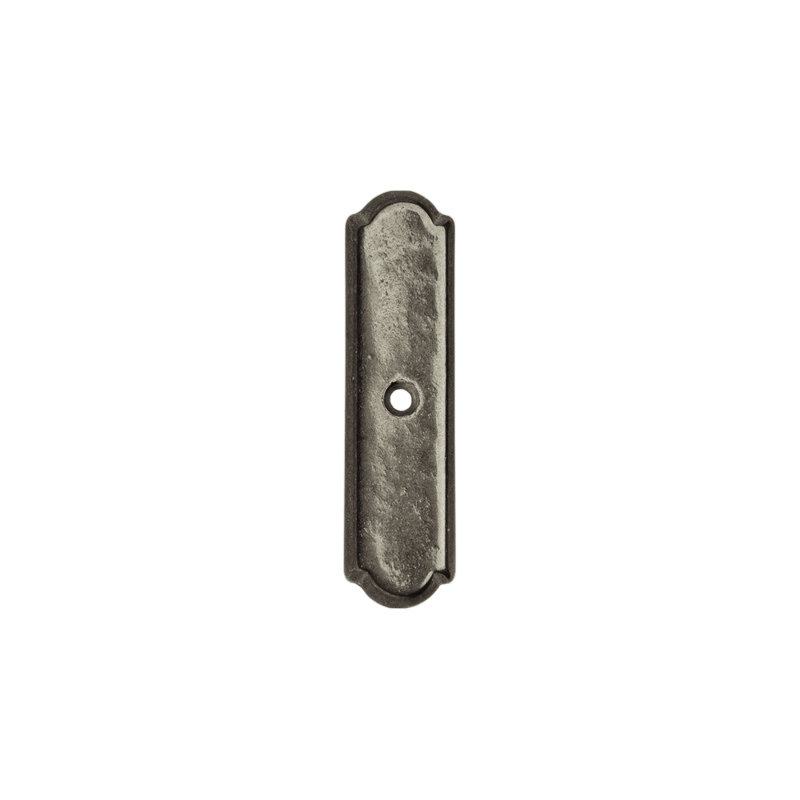 Arched Metal Knob Backplate, 3.25" H x 0.88" W x 0.19" D, Silicon Bronze Dark Lustre
