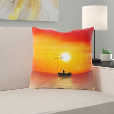 Coussin coucher de soleil