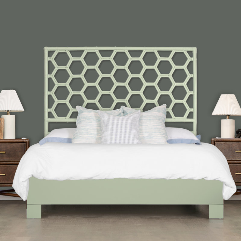 Lit plateforme Honeycomb, Simple, Vert céleri