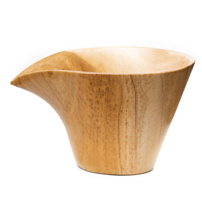 Efrawin Teak Wood Bowl with Pour Spout 2-Pack