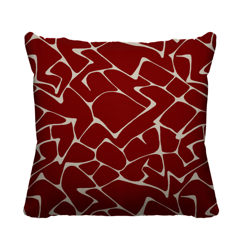 Housse de coussin d'extérieur Huxley, L 15 po x H 15 po, Rouge