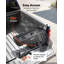 Coffret de rangement pour benne de pick-up, 25 L (6,6 gal) en ABS étanche, avec serrure à combinaison antivol, compatible avec Dodge Ram 1500, 2500 et 3500 (2002-2018), côté passager droit (perçage requis).