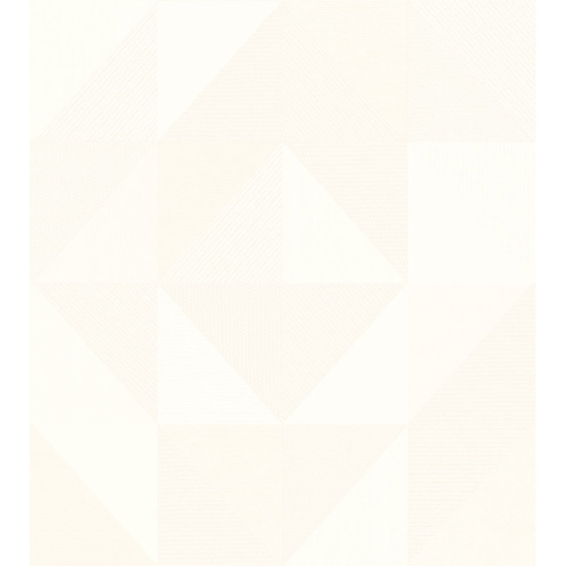 Italian Textures 4 Geometrico Congo Wallpaper, White